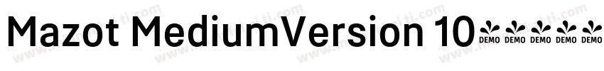 Mazot MediumVersion 10字体转换